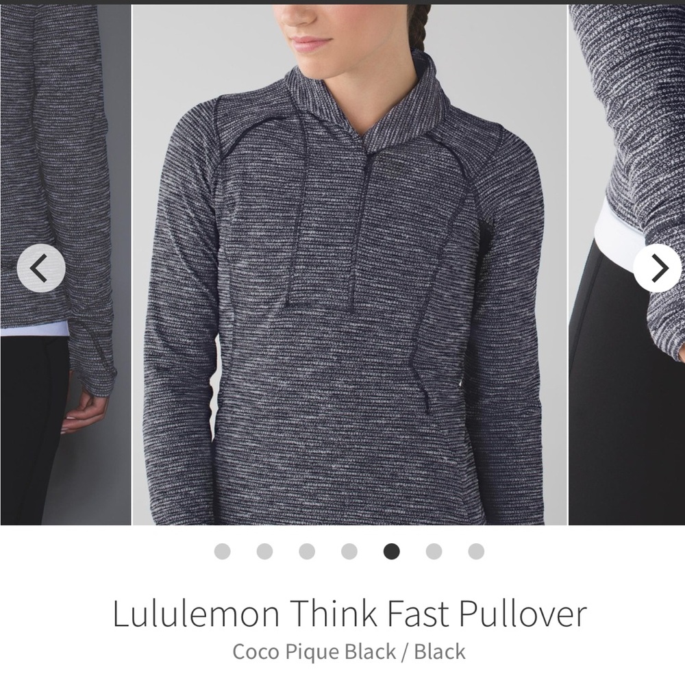 Lululemon think fast pullover half zip 12 - Picture 2 of 8